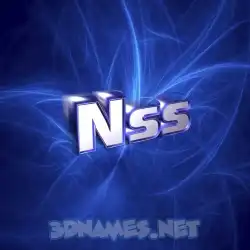 nss in Plasma style - 3D name wallpaper