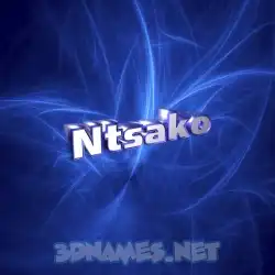 ntsako in Plasma style - 3D name wallpaper