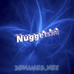nuggetshd in Plasma style - 3D name wallpaper