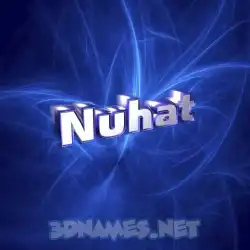 nuhat in Plasma style - 3D name wallpaper