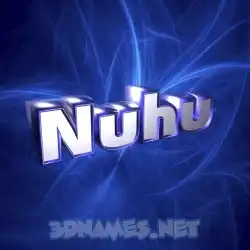 nuhu in Plasma style - 3D name wallpaper