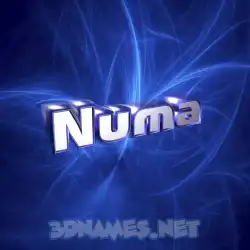 numa in Plasma style - 3D name wallpaper