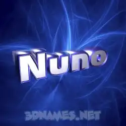 nuno in Plasma style - 3D name wallpaper