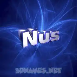 nus in Plasma style - 3D name wallpaper