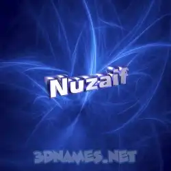 nuzaif in Plasma style - 3D name wallpaper