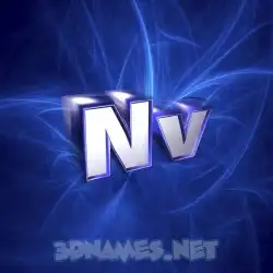 nv in Plasma style - 3D name wallpaper