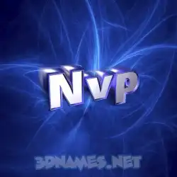 nvp in Plasma style - 3D name wallpaper