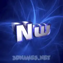 nw in Plasma style - 3D name wallpaper