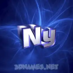 ny in Plasma style - 3D name wallpaper
