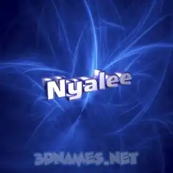 nyalee in Plasma style - 3D name wallpaper