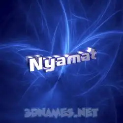 nyamat in Plasma style - 3D name wallpaper