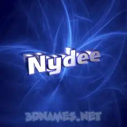 nydee in Plasma style - 3D name wallpaper