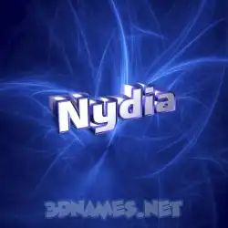 nydia in Plasma style - 3D name wallpaper