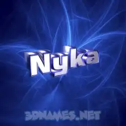 nyka in Plasma style - 3D name wallpaper