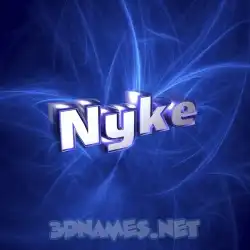 nyke in Plasma style - 3D name wallpaper