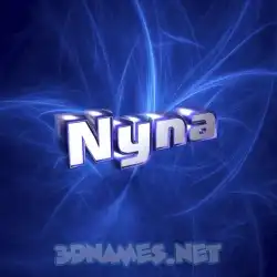 nyna in Plasma style - 3D name wallpaper