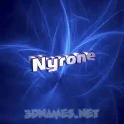 nyrone in Plasma style - 3D name wallpaper