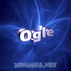ogle in Plasma style - 3D name wallpaper