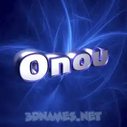 onou in Plasma style - 3D name wallpaper