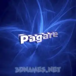 pagare in Plasma style - 3D name wallpaper