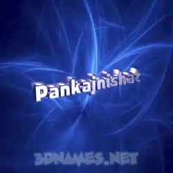 pankajnishat in Plasma style - 3D name wallpaper