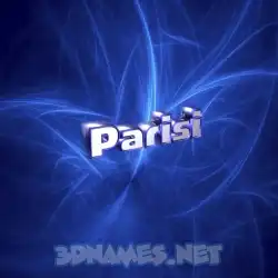 parisi in Plasma style - 3D name wallpaper