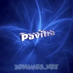 pavitra in Plasma style - 3D name wallpaper