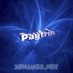 paytrin in Plasma style - 3D name wallpaper