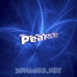 pearse in Plasma style - 3D name wallpaper