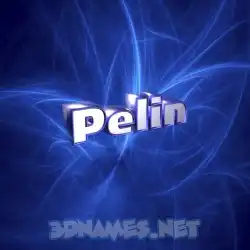 pelin in Plasma style - 3D name wallpaper