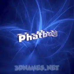 phatboy in Plasma style - 3D name wallpaper