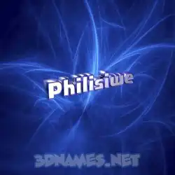 philisiwe in Plasma style - 3D name wallpaper