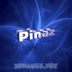 pinaz in Plasma style - 3D name wallpaper