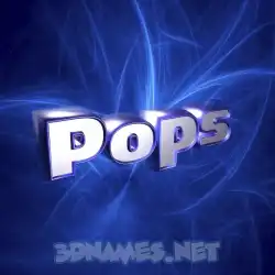 pops in Plasma style - 3D name wallpaper