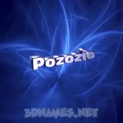 pozozio in Plasma style - 3D name wallpaper