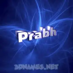 prabh in Plasma style - 3D name wallpaper