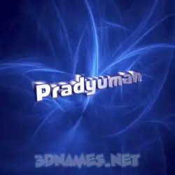 pradyuman in Plasma style - 3D name wallpaper
