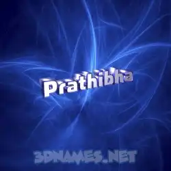 prathibha in Plasma style - 3D name wallpaper