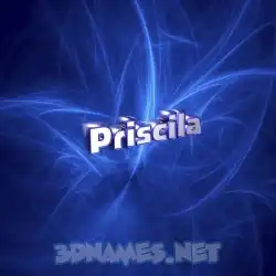 priscila in Plasma style - 3D name wallpaper