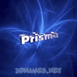 prisma in Plasma style - 3D name wallpaper