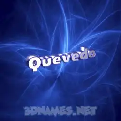 quevedo in Plasma style - 3D name wallpaper