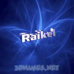 raikel in Plasma style - 3D name wallpaper
