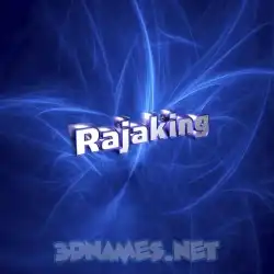 rajaking in Plasma style - 3D name wallpaper