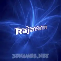 rajaram in Plasma style - 3D name wallpaper