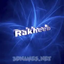 rakheeb in Plasma style - 3D name wallpaper