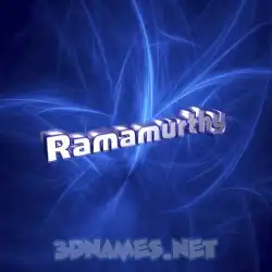 ramamurthy in Plasma style - 3D name wallpaper