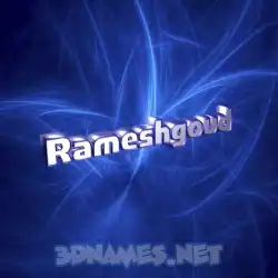 rameshgoud in Plasma style - 3D name wallpaper