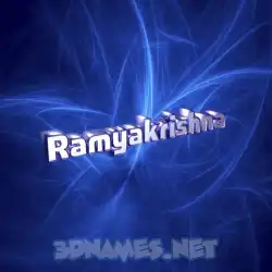 ramyakrishna in Plasma style - 3D name wallpaper