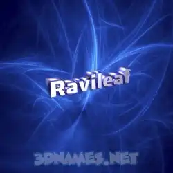 ravileaf in Plasma style - 3D name wallpaper