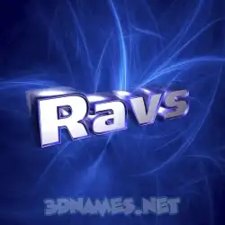 ravs in Plasma style - 3D name wallpaper